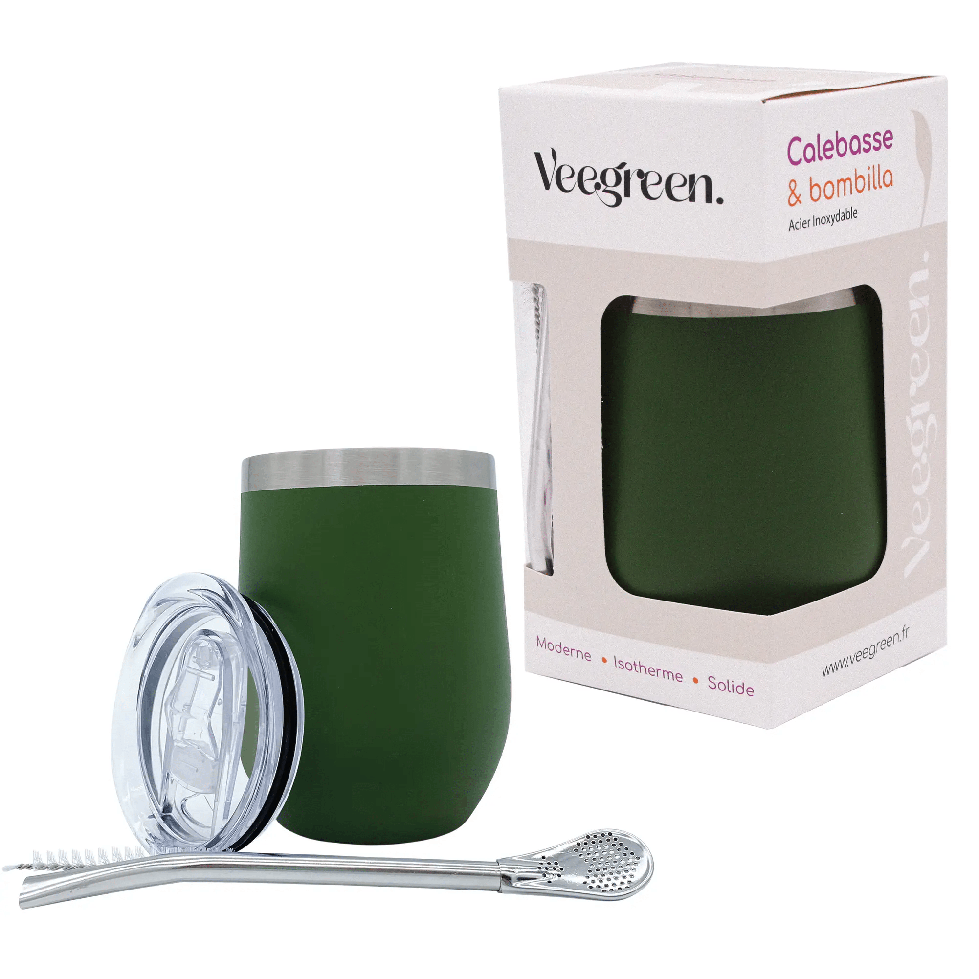 Veegreen - Wholesale Insulated Mug/Tumbler - Calabash mate thermos & its bombilla7