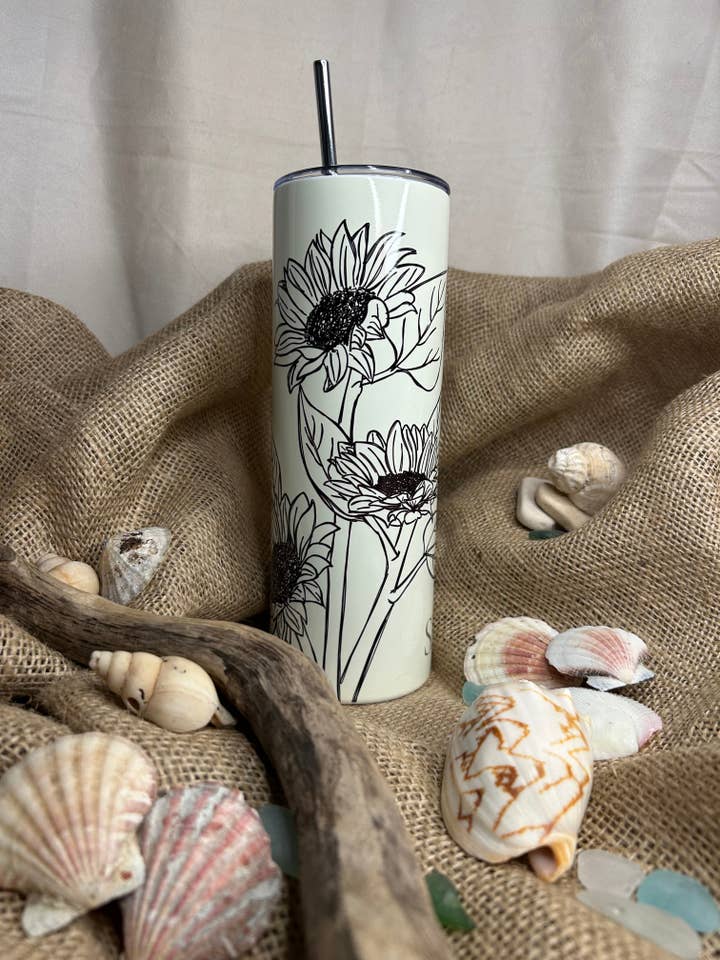 Sonnenblumen Isolierbecher für den Großhandel von Cole Beach - Northumberland