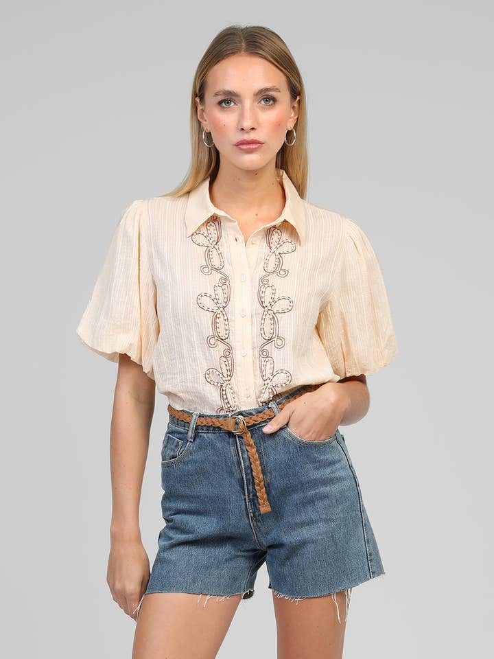 SIRKA OVERHEMD perzik voor wholesale door An'ge