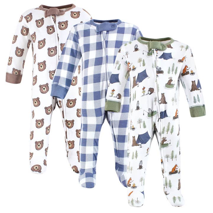 Touched by Nature Organic Cotton Sleep and Play, Camping Animals for wholesale by BabyVision