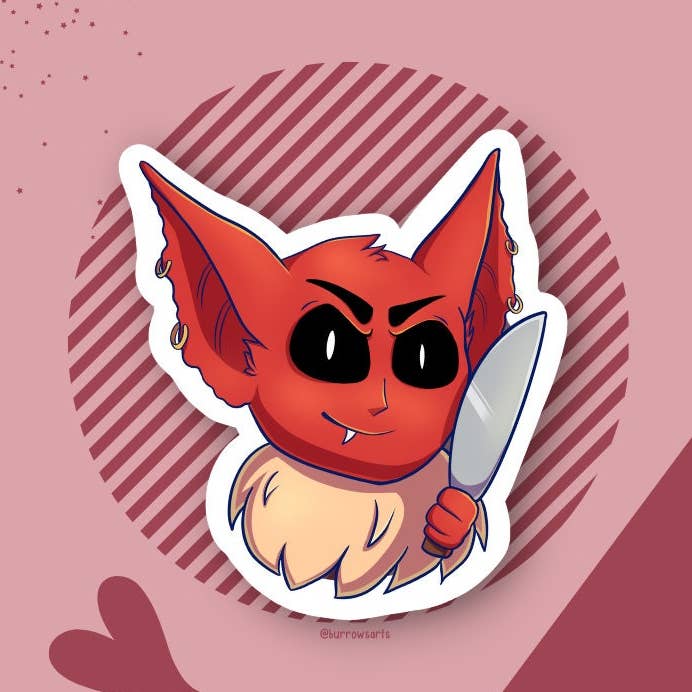 Devilish Imps - Autocollant unique pour la vente par Burrows Arts