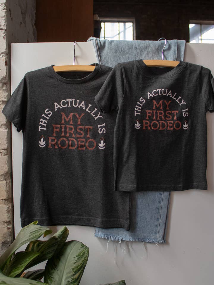 Actually My First Rodeo Kids Tee for wholesale by Shop Good