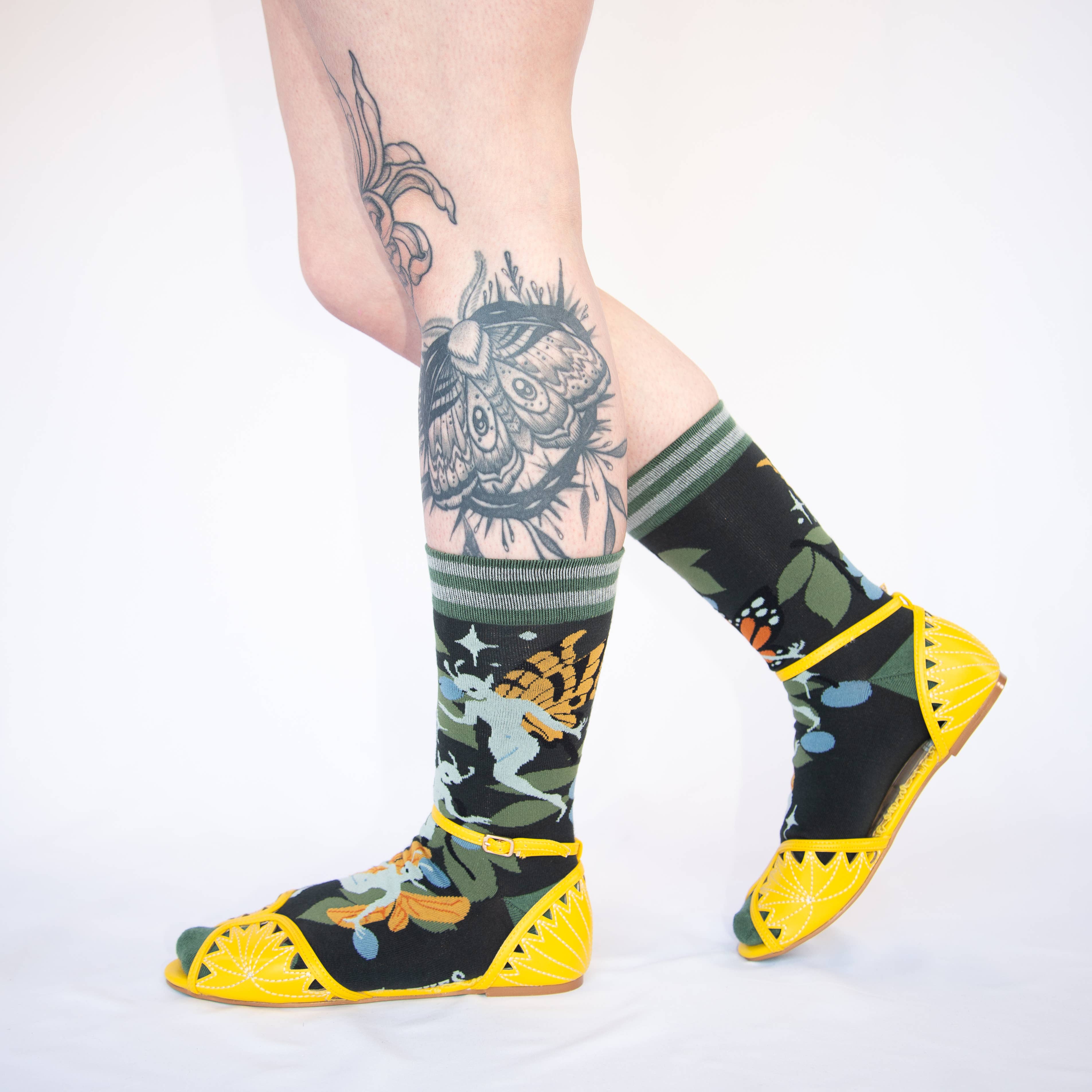 FootClothes LLC – Engroshandel Strømper - Unisex – Fantasifulde Fairies Crew Strømper30