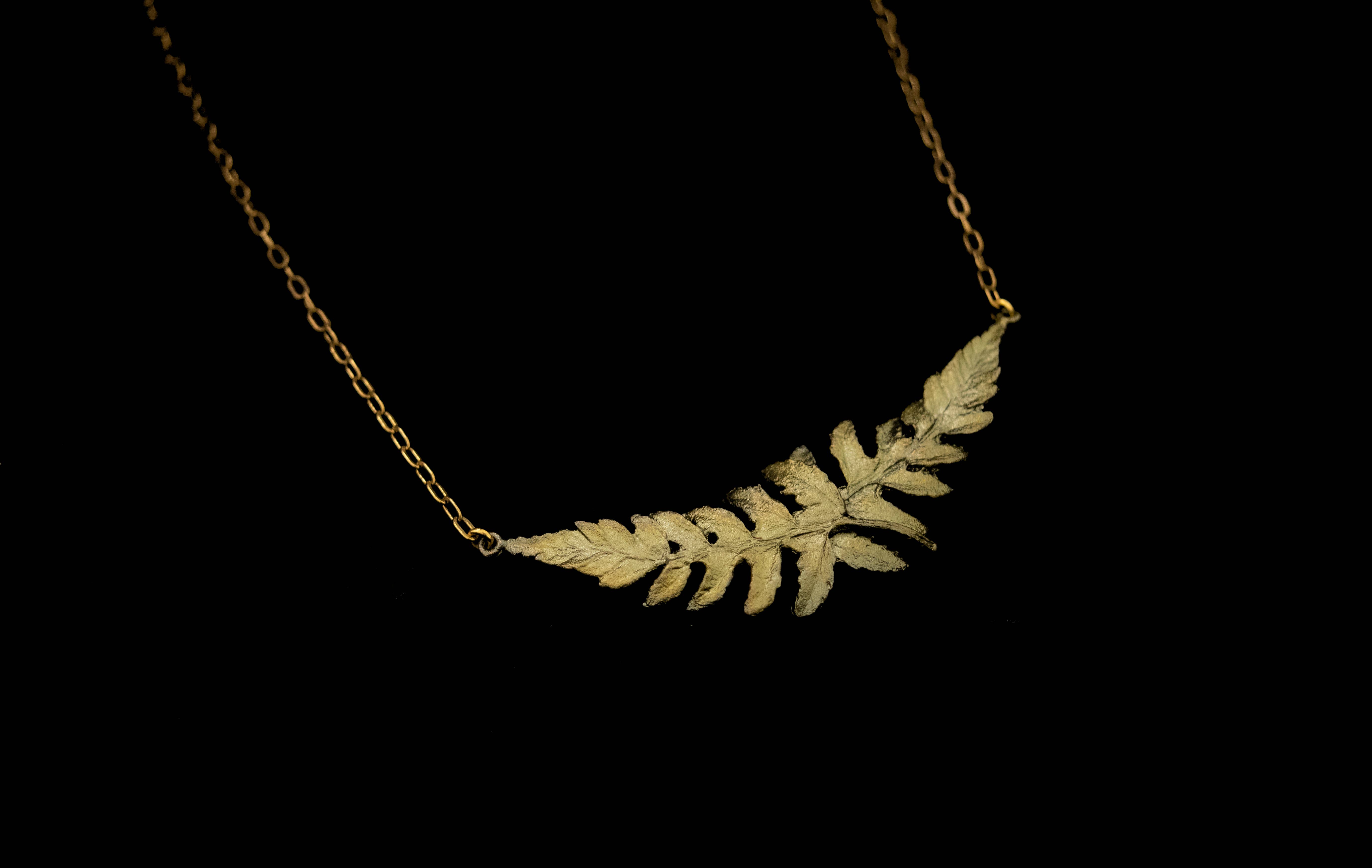 Michael Michaud - Wholesale Pendant/Charm Necklace - Fern Leaf Pendant - Dainty Additions 16" Adj.2