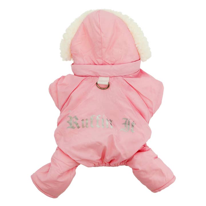 Ruffin It Dog Snowsuit Harness - Pink for wholesale by Doggie Design