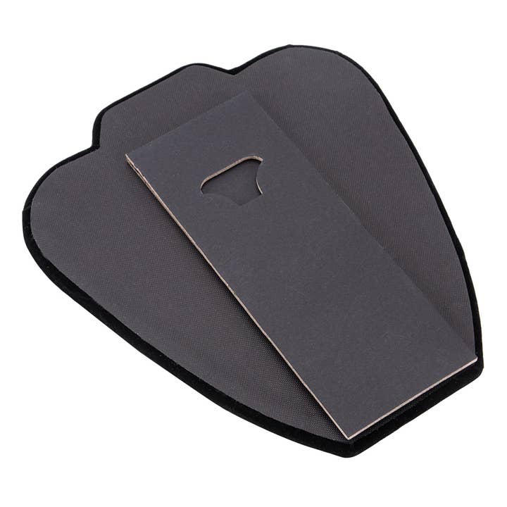 Store Supply Warehouse - Wholesale Jewelry Stand & Display - Black Velvet Necklace Display Easel - 7 1/8"W x 8 3/8"H7