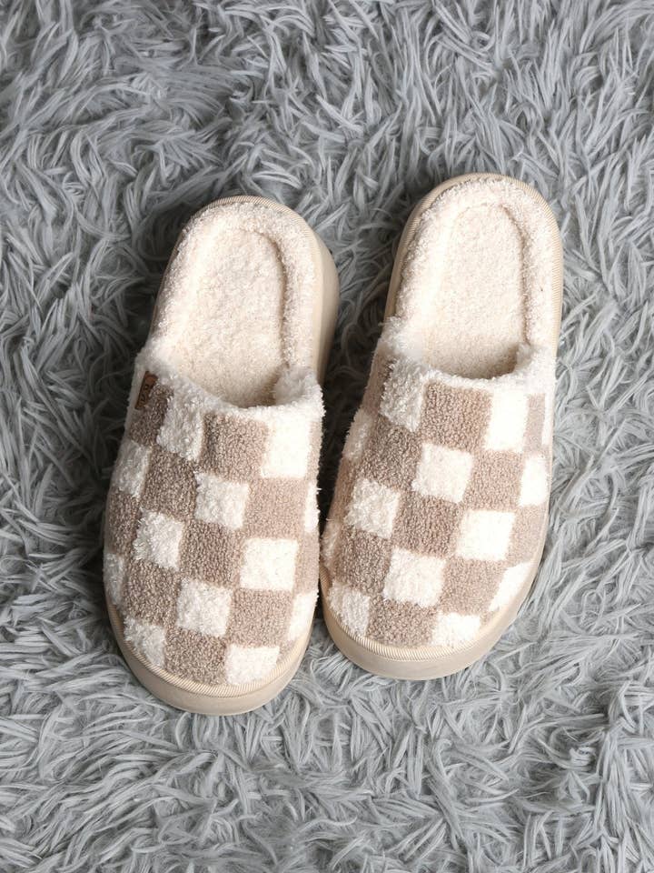MiMi Wholesale - Wholesale Slippers - Women's - JCL6124 Super Lux Checker Platform Slippers4