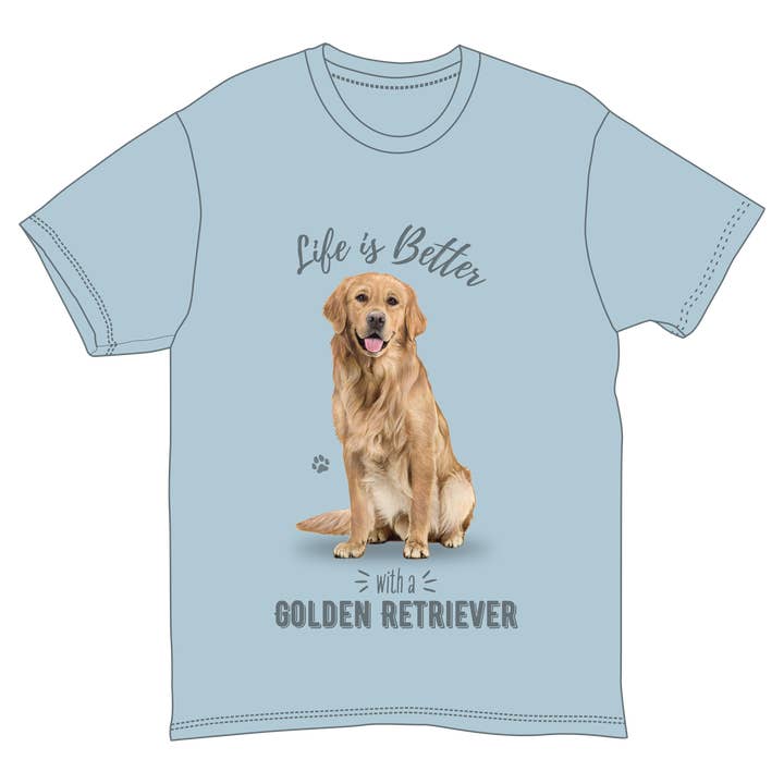 Camiseta Golden Retriever Pet Lover, 100% algodón, unisex para venta al por mayor de E&S Pets