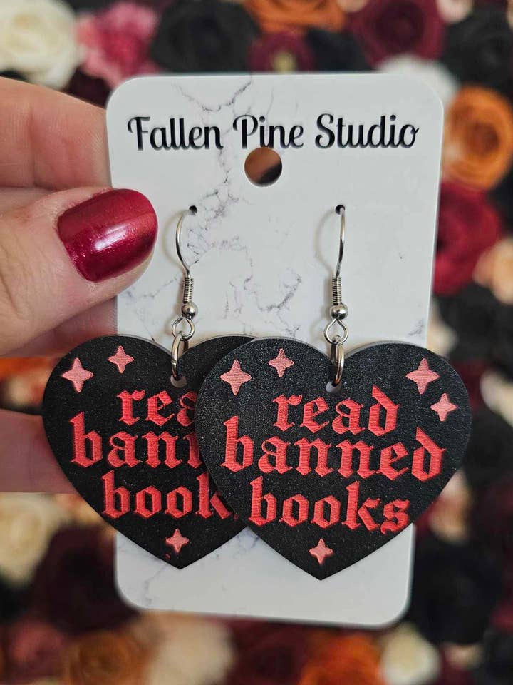 Read Banned Books - Red and Black for wholesale by Fallen Pine Studio