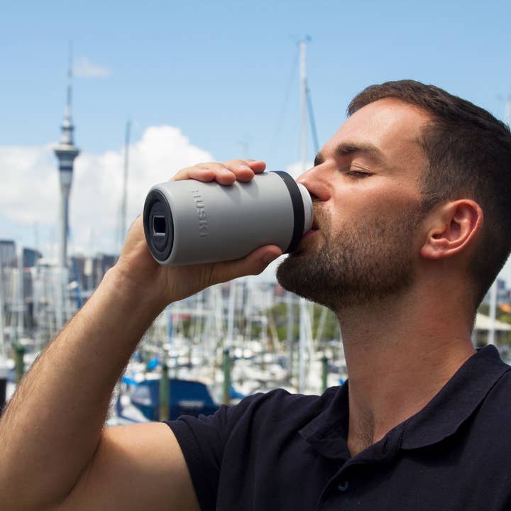 Huski - Wholesale Drink huggers & koozies - Huski Beer Cooler 2.0 - Stone Grey1