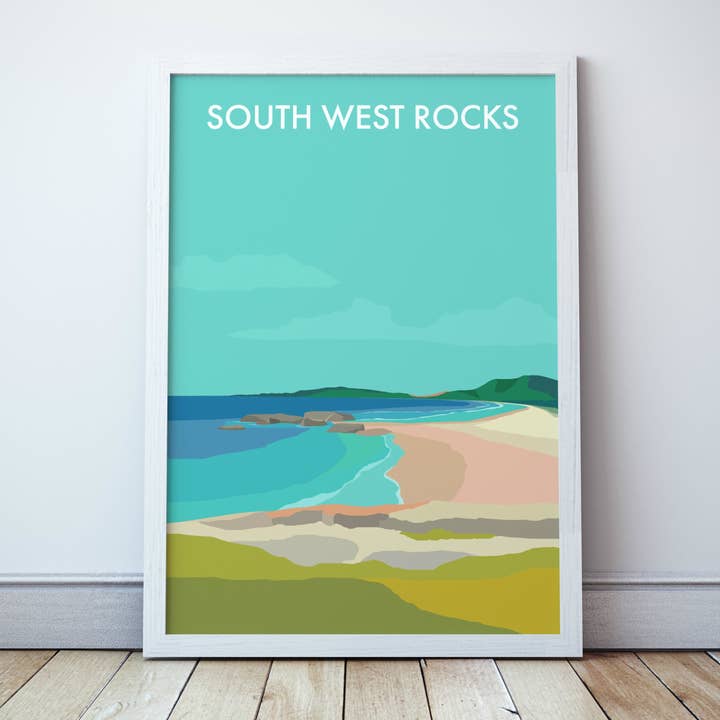 Seascape Prints - Wholesale Art Print - South West Rocks Beach Travel Print0