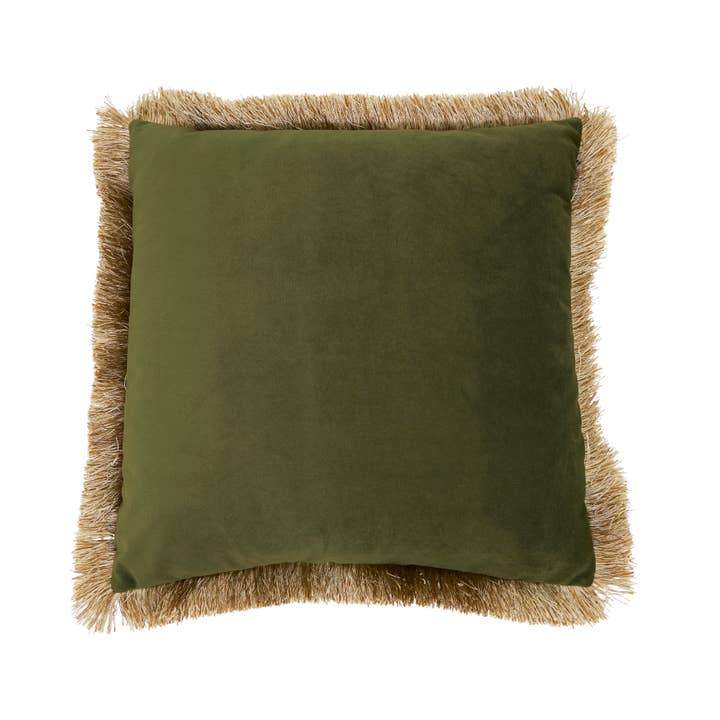 Saro Lifestyle - Wholesale Decoratief kussen - Fluwelen Kussen met Franjes4