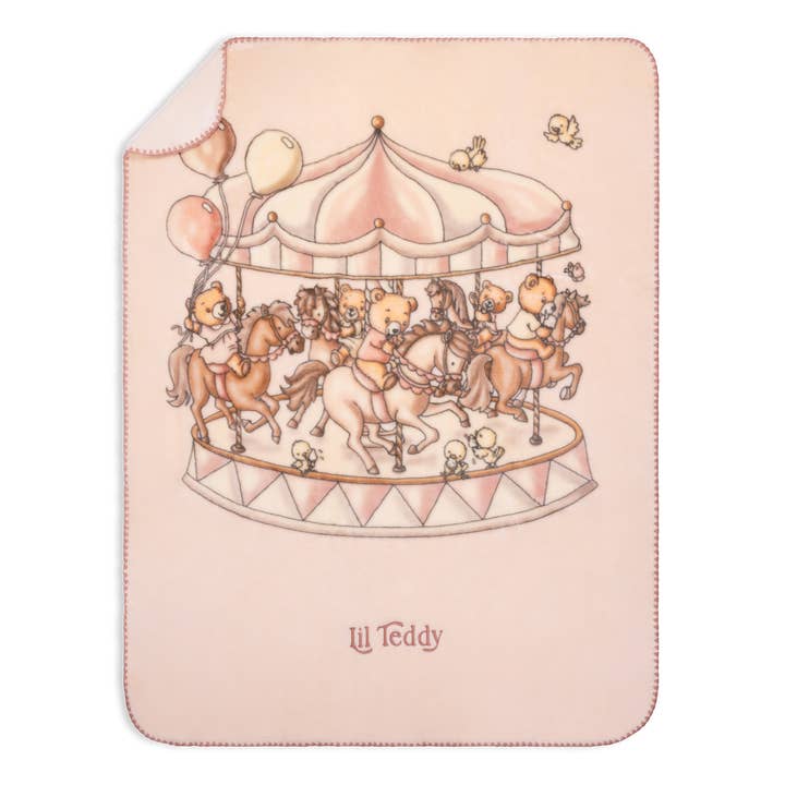 Bigger Teddy’s Merry Go Snuggle Sugary Pink for wholesale by Lil Teddy