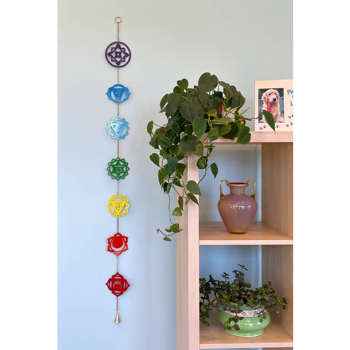 Mira Fair Trade - Wholesale Wind Chime - Rainbow Chakra Wind Chime1
