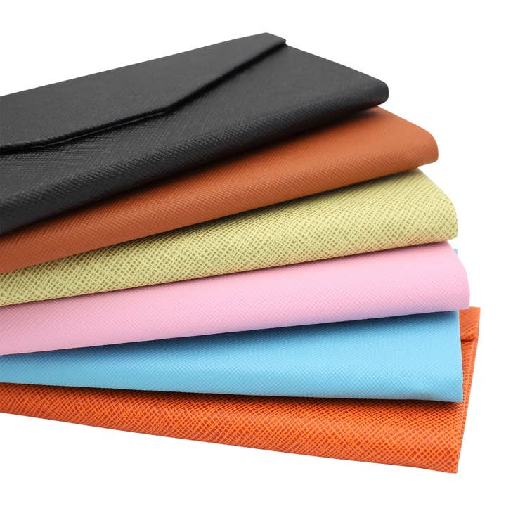 Real Sic - Wholesale Eyewear cases & holders – Unisex - Hard Folding Eco Leather Solid Color Glasses Case - Olive5