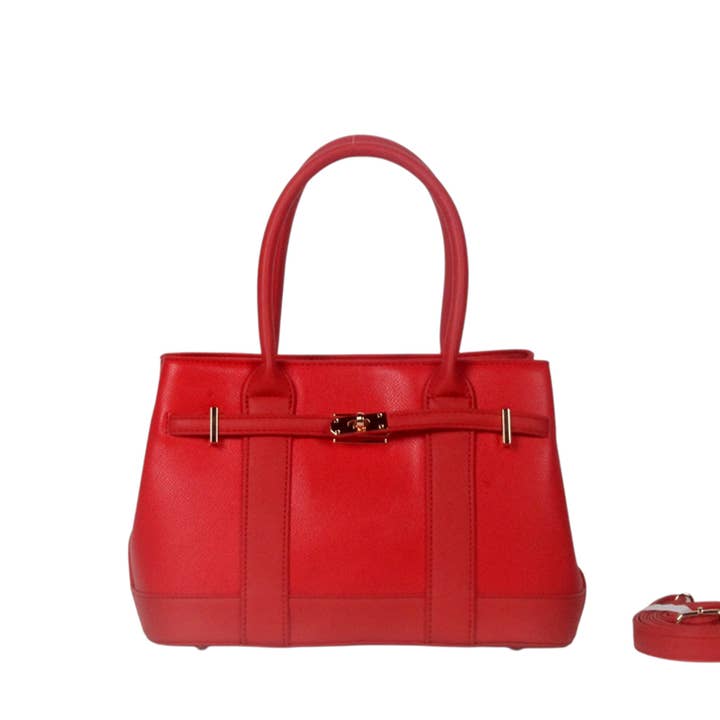 HANDTASCHE MIT SCHULTERGURT. MIT FRONTALDETAIL. NEUE SAISON. für den Großhandel von MIA LAROUGE