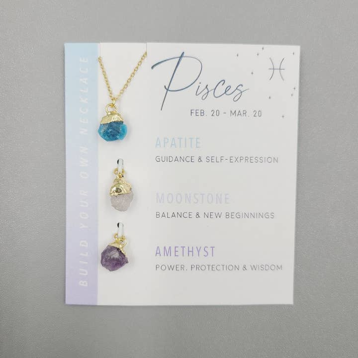 ACCITY - Wholesale Pendant/Charm Necklace - TWELVE CONSTELLATIONS NATURAL STONE NECKLACE_CWAJE104811