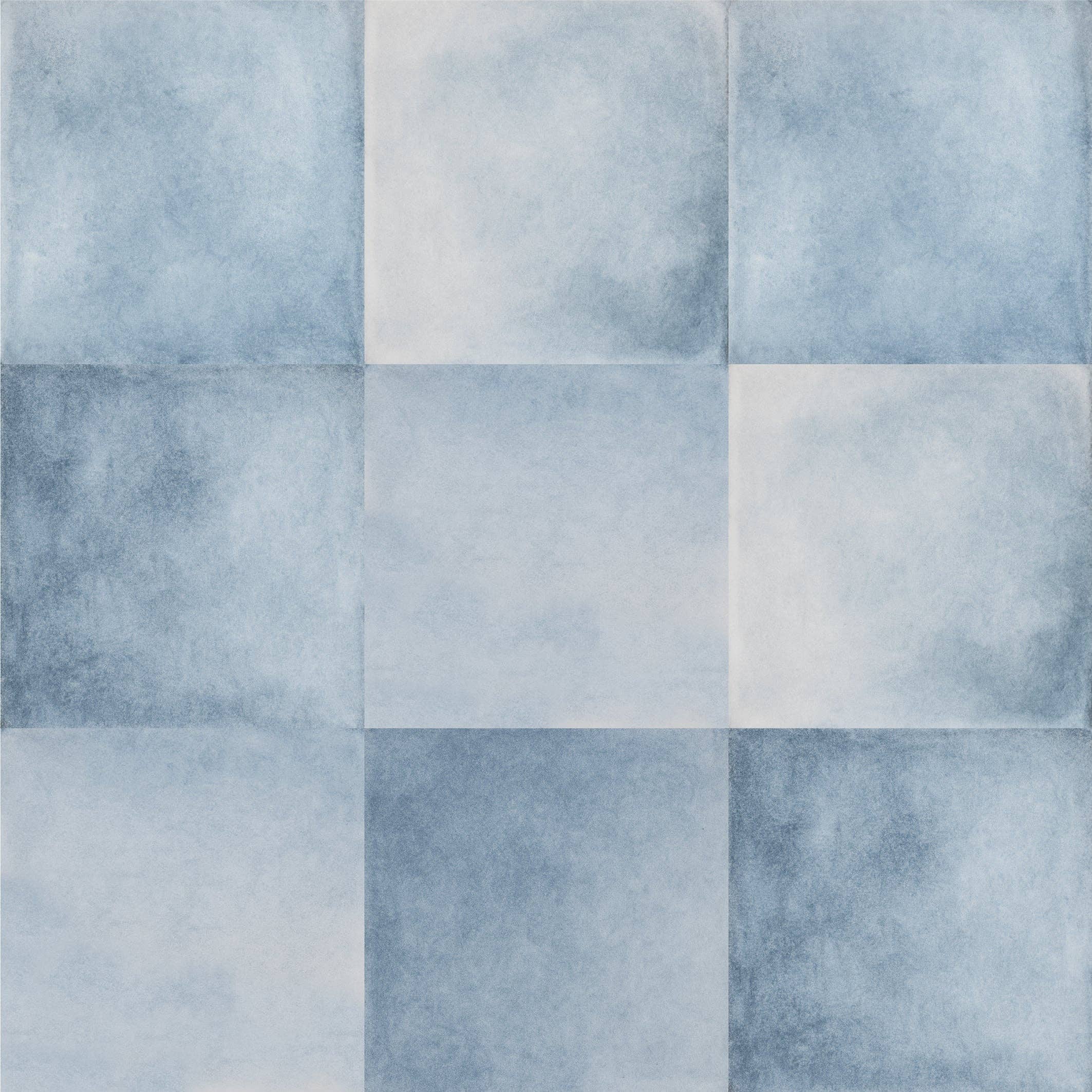 Mi Alma LLC - Vente Carrelages muraux - Modèle de crédence vintage Delft Combine Blue Tiles autocollants en vinyle à peler et coller bleu clair - D10