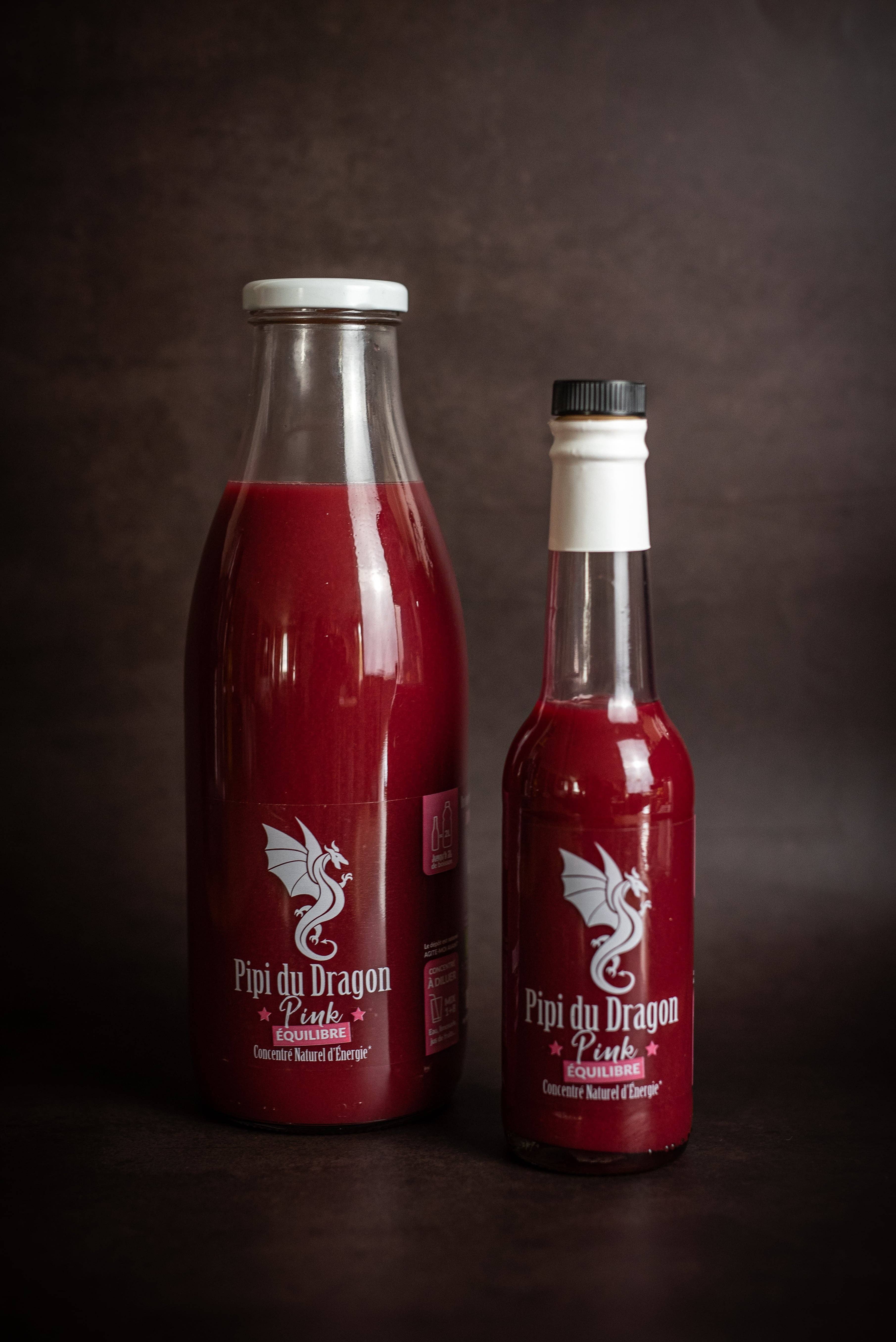 Mme Green – Sumo/tónico de bem-estar por atacado – Suco energético natural Dragon Pee rosa - 1 L1