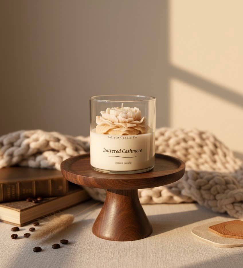 Believe Candle - Wholesale Jar/filled candle - Buttered Cashmere Candle Jar3