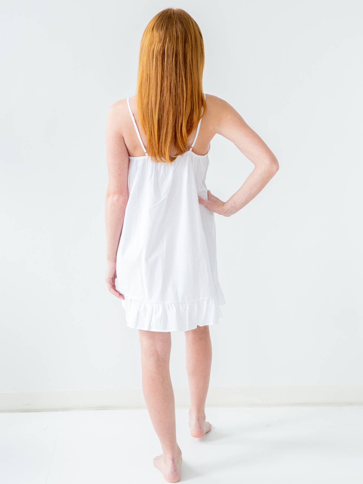 Jacaranda Living – wholesale Nightgown – Women’s – Madeline White Cotton Nightgown6