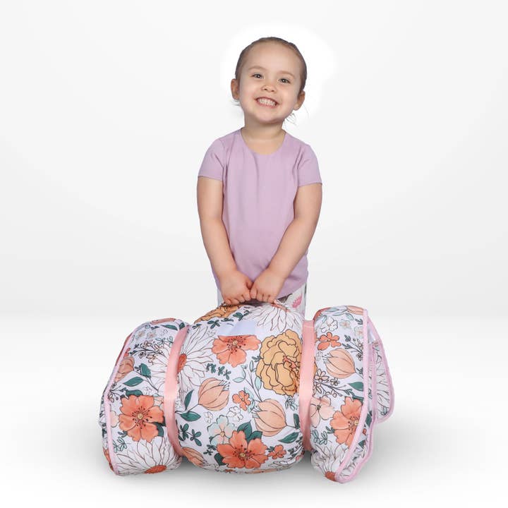 Morxy LLC - Wholesale Bedding Blanket - Kids & Baby - Toddler Nap Mat with Pillow & Blanket Large Portable- Floral7