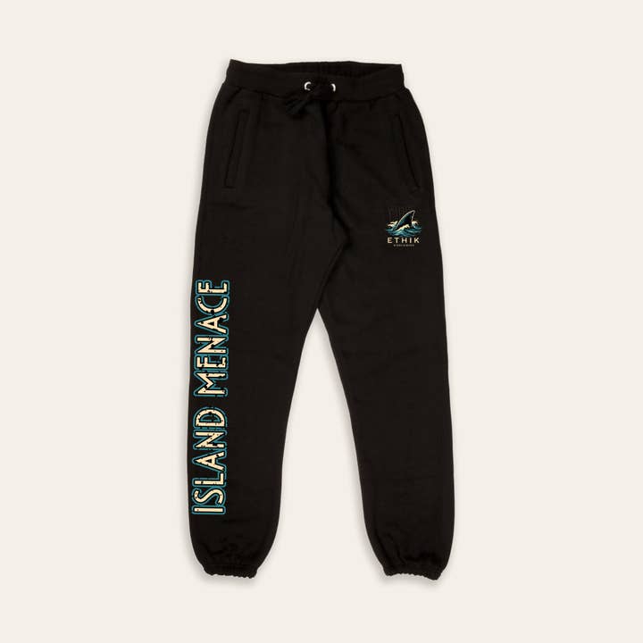 Joggers Island Menace | Nero per la vendita all'ingrosso da parte di Ethik Worldwide