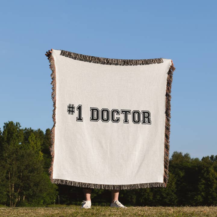 3dRose - Wholesale Throw Blanket - 3dRose, #1 Doctor - Number One Doctor for worlds greatest and best doctors - Medical professional gifts, Blanket1