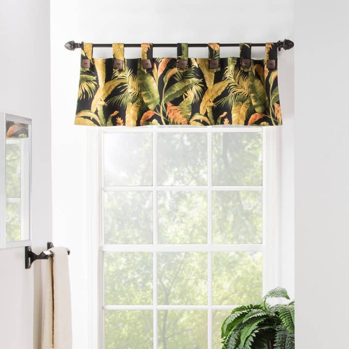 La Selva Black Tab Top Valance for wholesale by Thomasville at Home