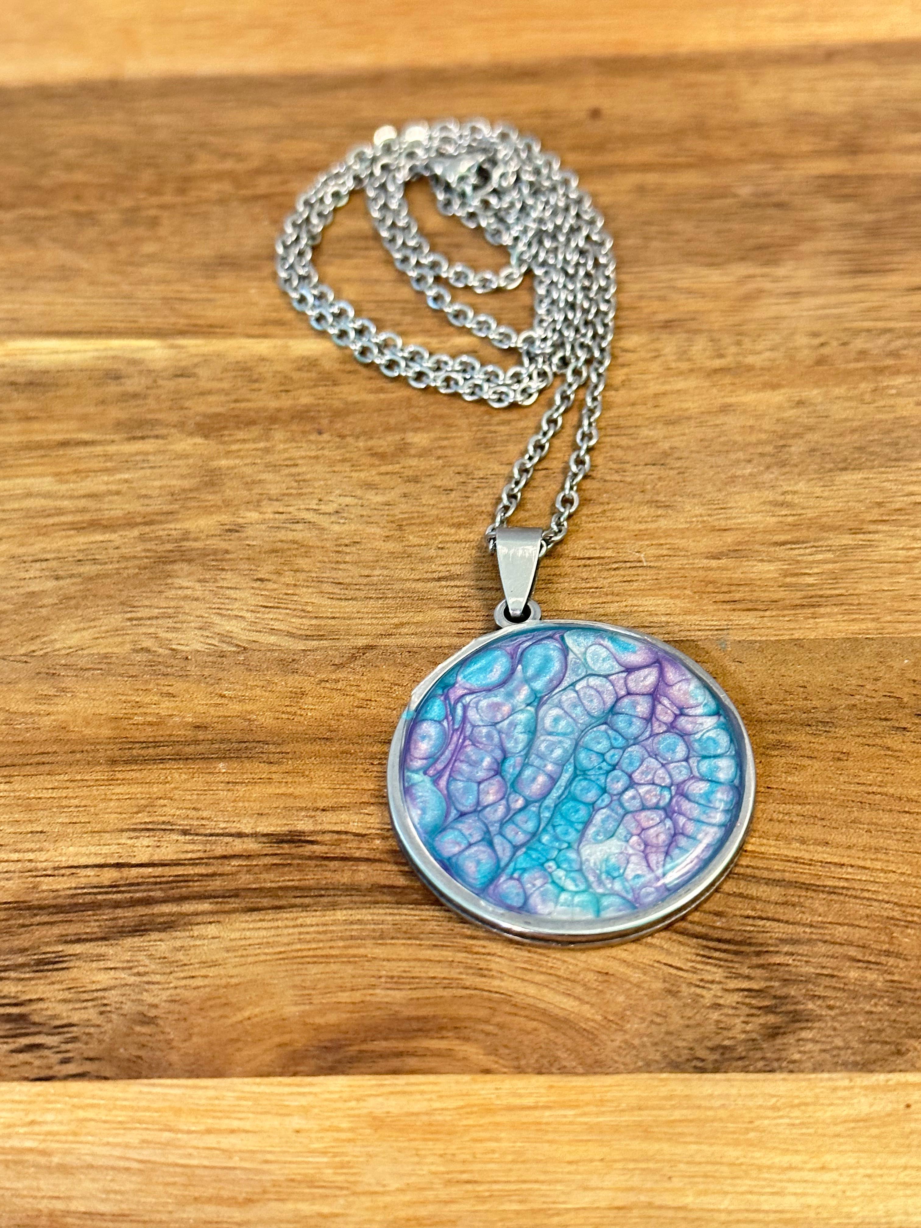 Three Dandelion Wishes - Wholesale Pendant/Charm Necklace - Hand Painted Pendant Necklace10