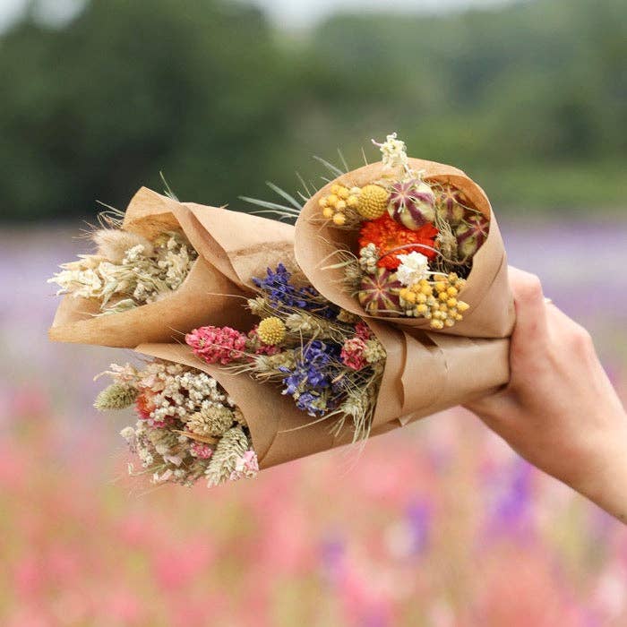 LSF Wholesale – wholesale Dried/pressed flowers – Mixed Mini Signature Dried Flower Bouquets (pack of 20)2