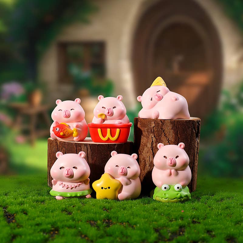 BCmini - Wholesale Decorative Figurine - 71280 Pink Capybara Blind Box-121