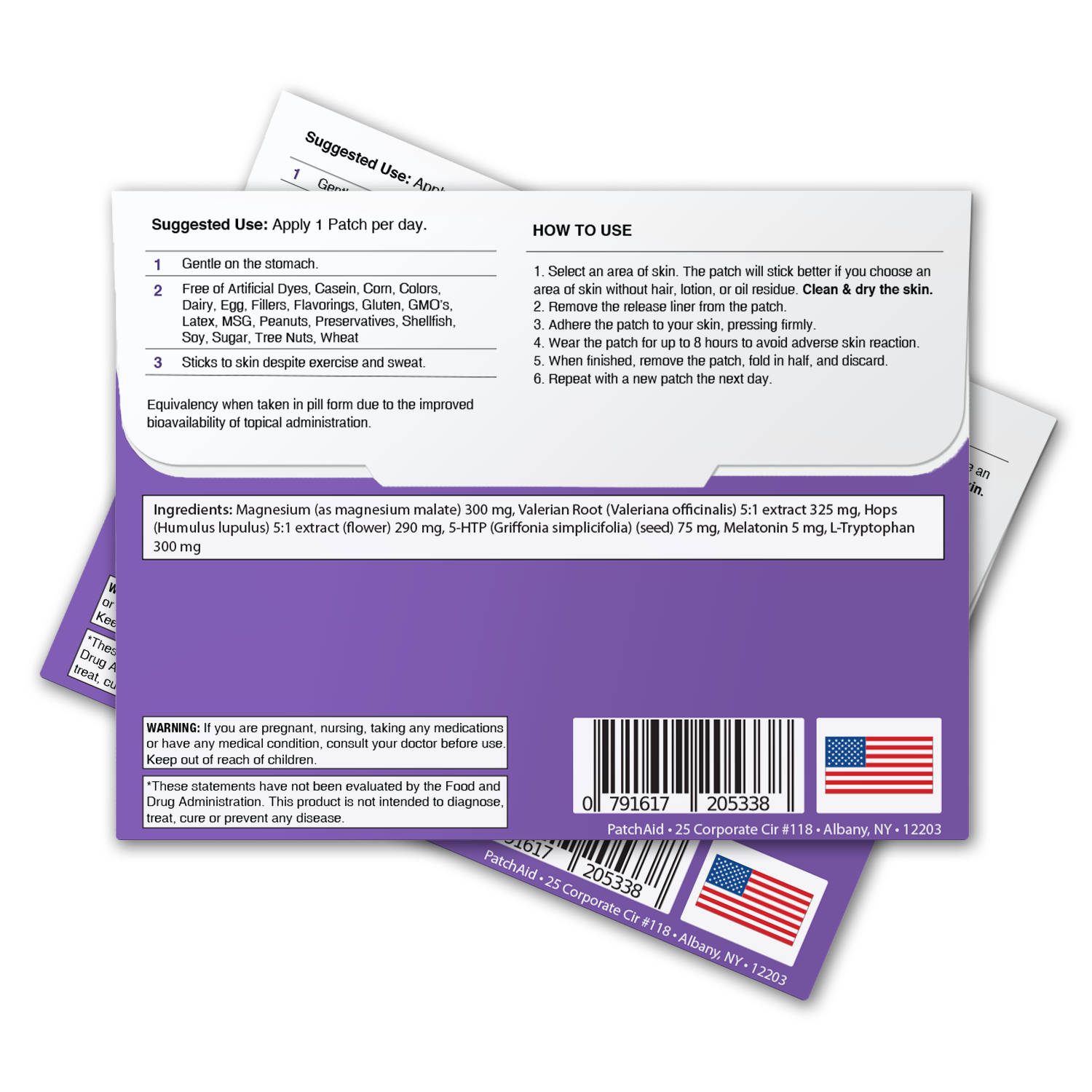 PatchAid - Vente Supplément oral/vitamine - Patch vitaminique topique Sleep Aid - Natural Sleep Support7