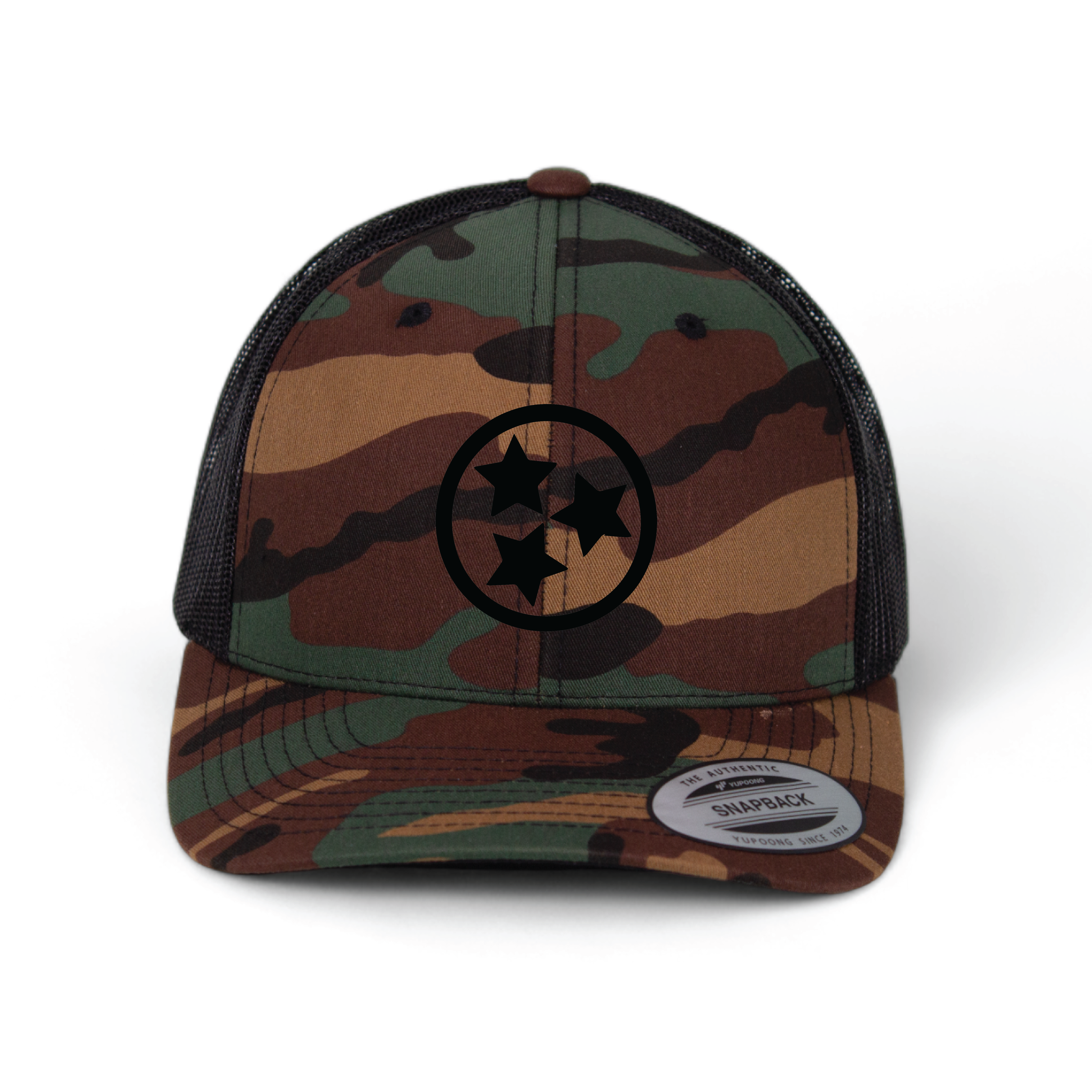 Cotton Mule - Wholesale Trucker Hat - Unisex - Black Silicone Tristar Trucker Hats8