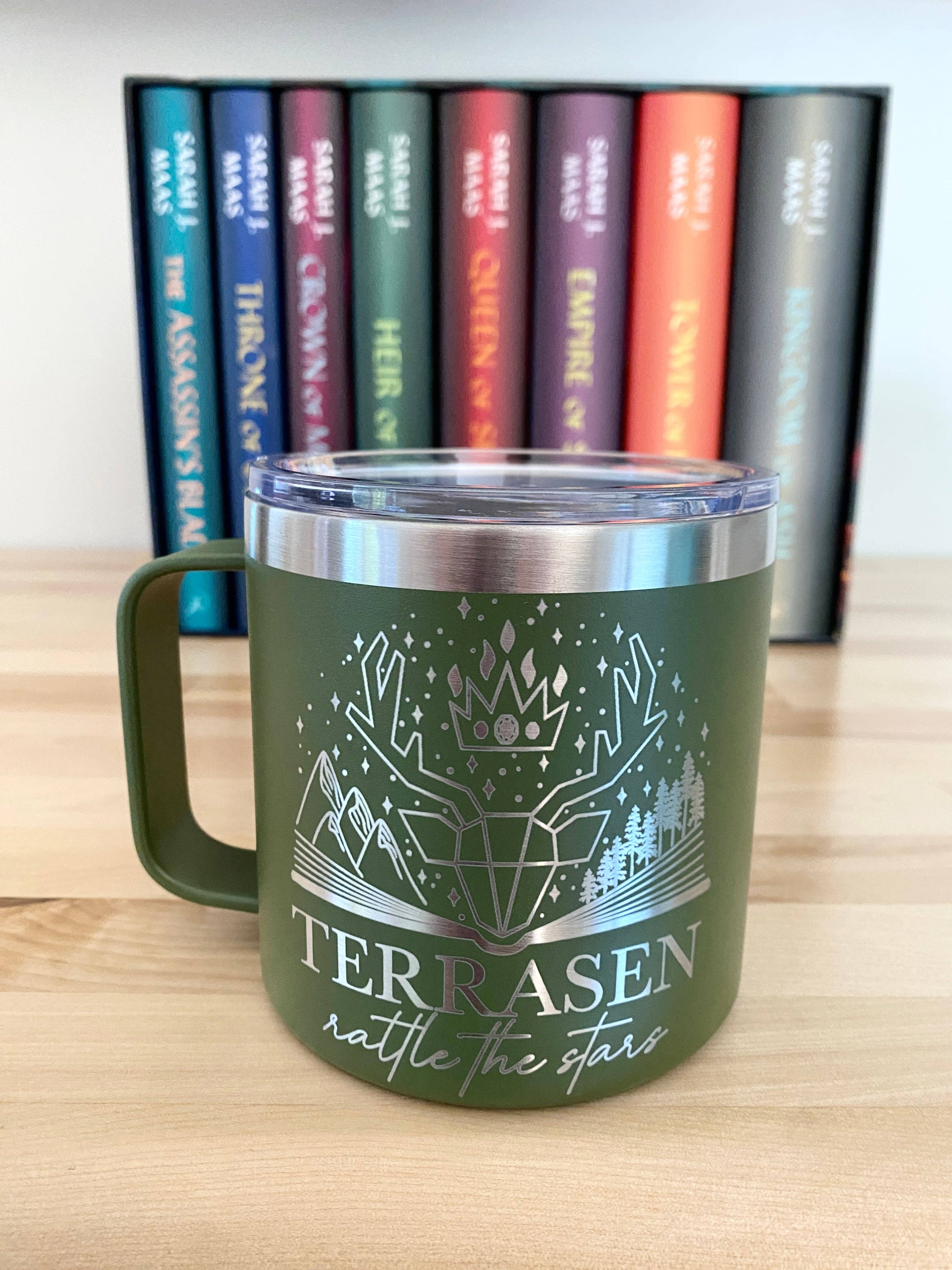 zoo&roo - Wholesale Insulated Mug/Tumbler - Terrasen engraved mug | Throne of Glass officially licensed6