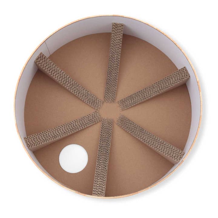 MOON-X USA, INC. - Wholesale Pet Scratcher - Cat - Cozy Cat Scratcher Bowl XL (Oak)