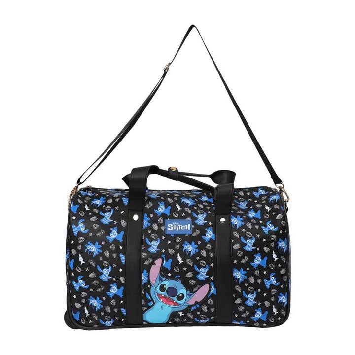 Disney Stitch Rolling Duffle Travel Bag for wholesale by Bioworld Merchandising