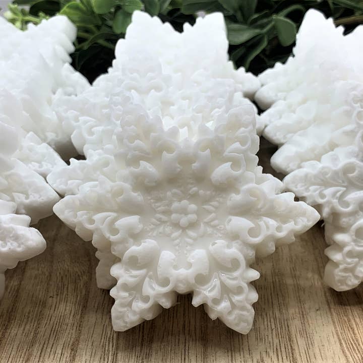 Plunk Soap - Wholesale Bar Soap - Snowflake Bar of Soap: Winter Theme, Party Favors, Gift
