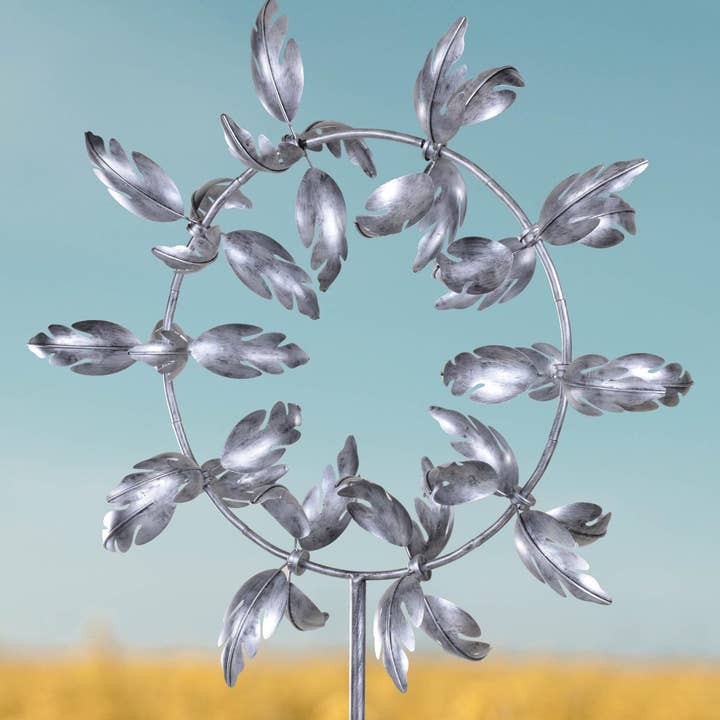 Marissa's Gifts - Wholesale Wind Spinner - Richmond silver garden wind sculpture spinner