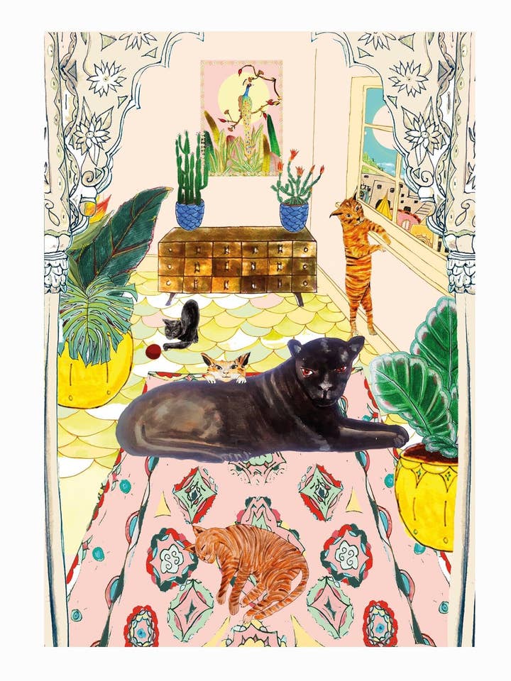 Crazy Cats-kort för wholesale av Wildflower cards