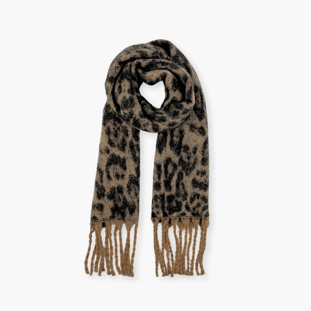 Humble Hilo - Wholesale Scarf - Women's - Humble Hilo Woven Chunky Scarf Cocoon Fringe32