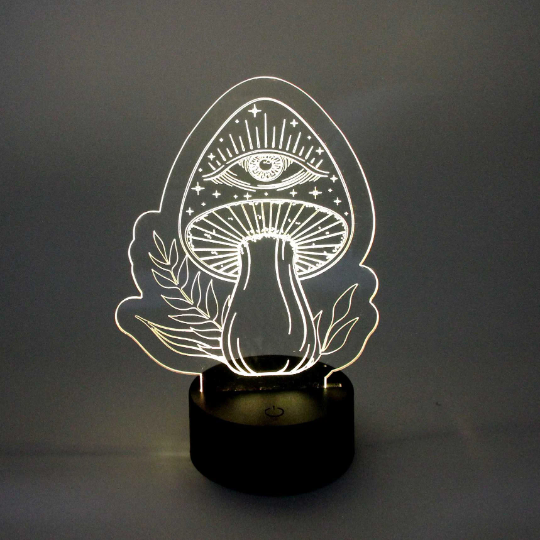 The 308 Collective - Wholesale Accent/Desk Lamp - All Seeing Eye Mushroom LED Accent Light3