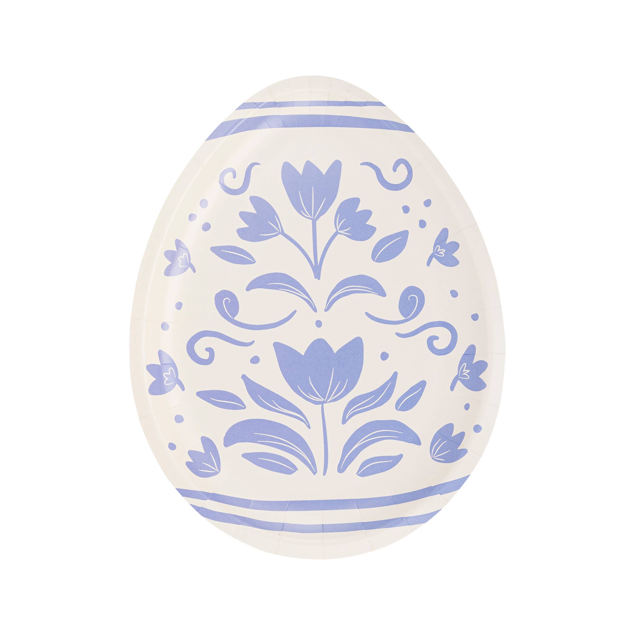 My Mind’s Eye - Venta al por mayor Platos desechables - PLPL264 - Plato de papel con forma de huevo floral