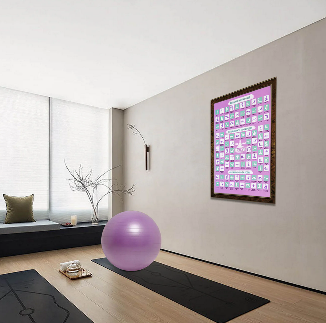 The Diabolical Gift People - Novelty Gifts, Christmas Gifts - Wholesale Yoga Accessories - 100 Days Yoga Challenge Poster - Christmas Gifts for Women3