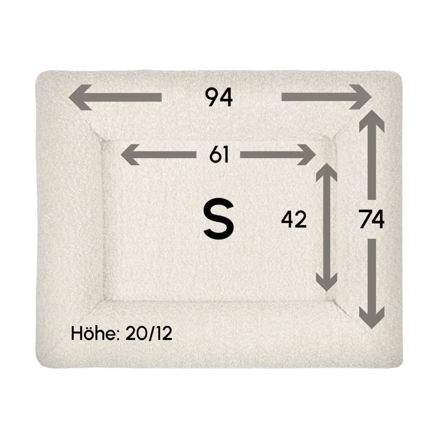 BennyBurton (Walk-Buddy Hundezubehör) - Wholesale Pet Bed - Dog - Barklay Dog Bed Size S with Bouclé Cover5