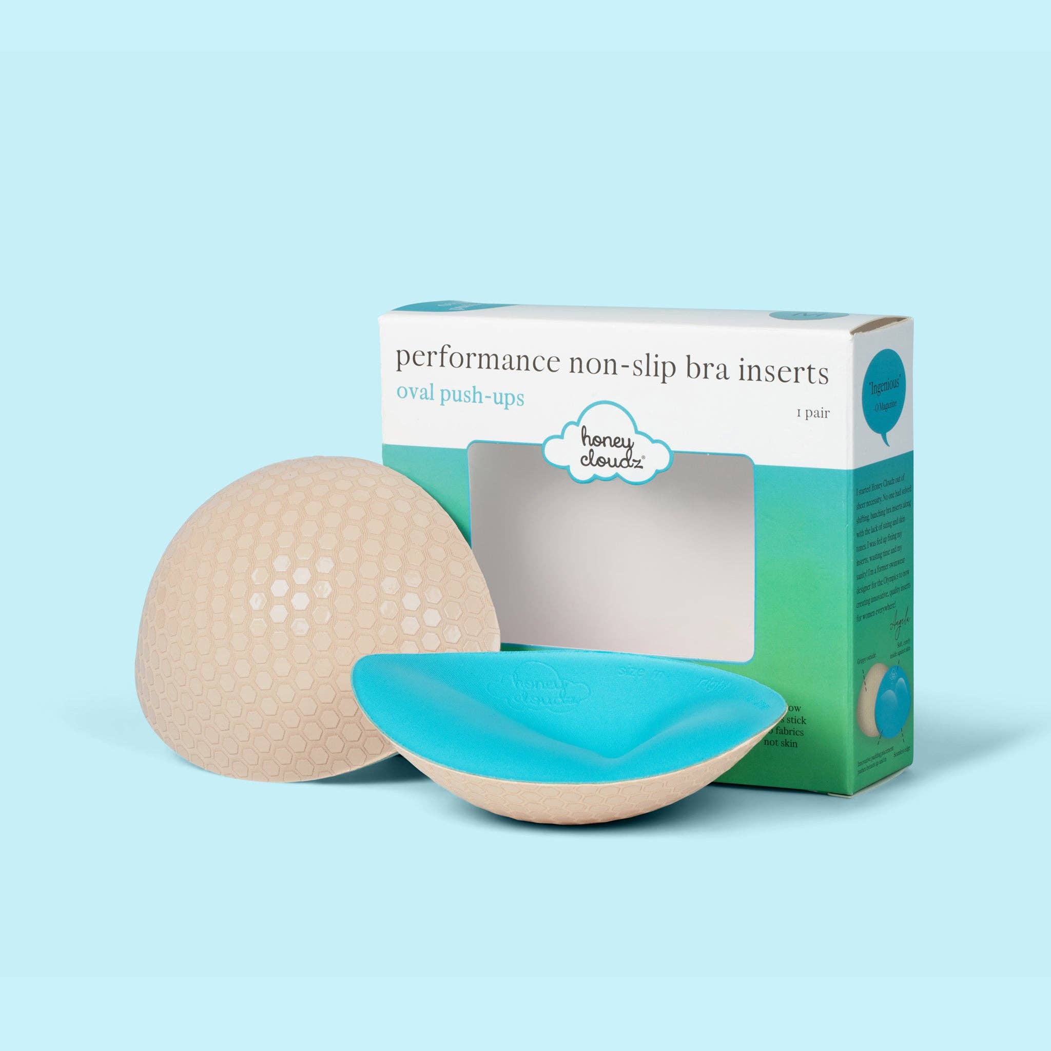 Honey Cloudz - Wholesale Bra Inserts - Women's - Oval Push Up Bra Inserts0