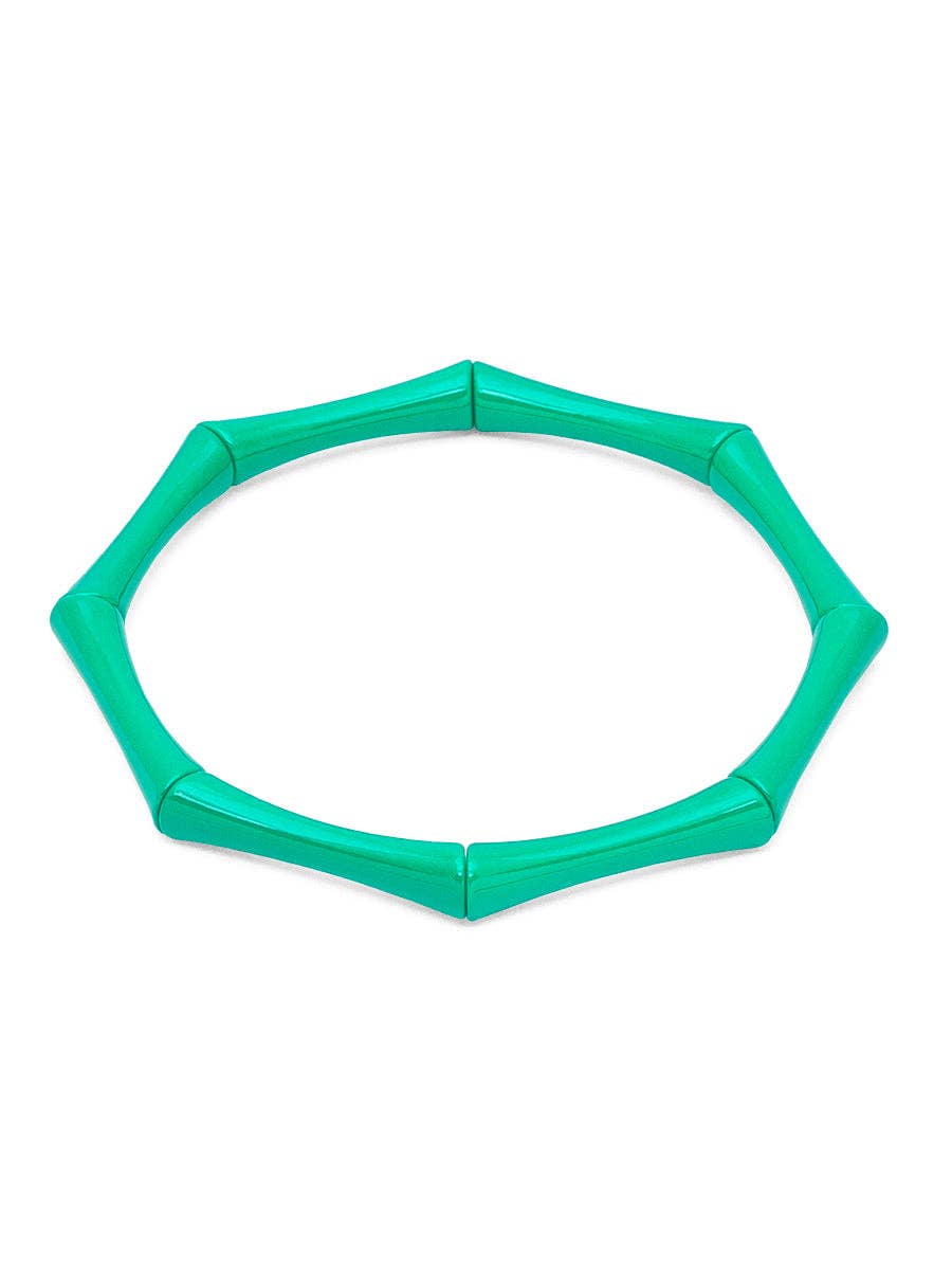 ZENZII Jewelry - Wholesale Link & Chain Bracelet - Enamel Bamboo-Style Stretch Bracelet3