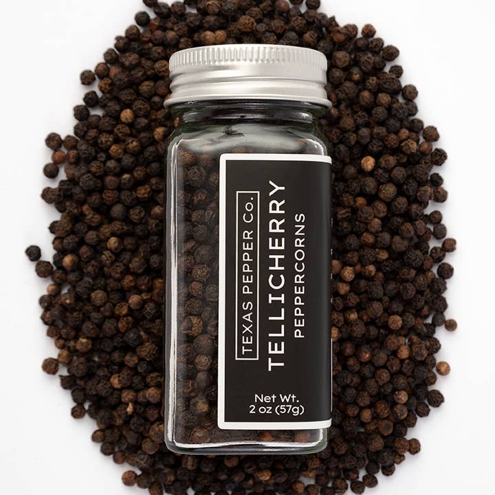 Tellicherry Pepparkorn för wholesale av Texas Salt Co