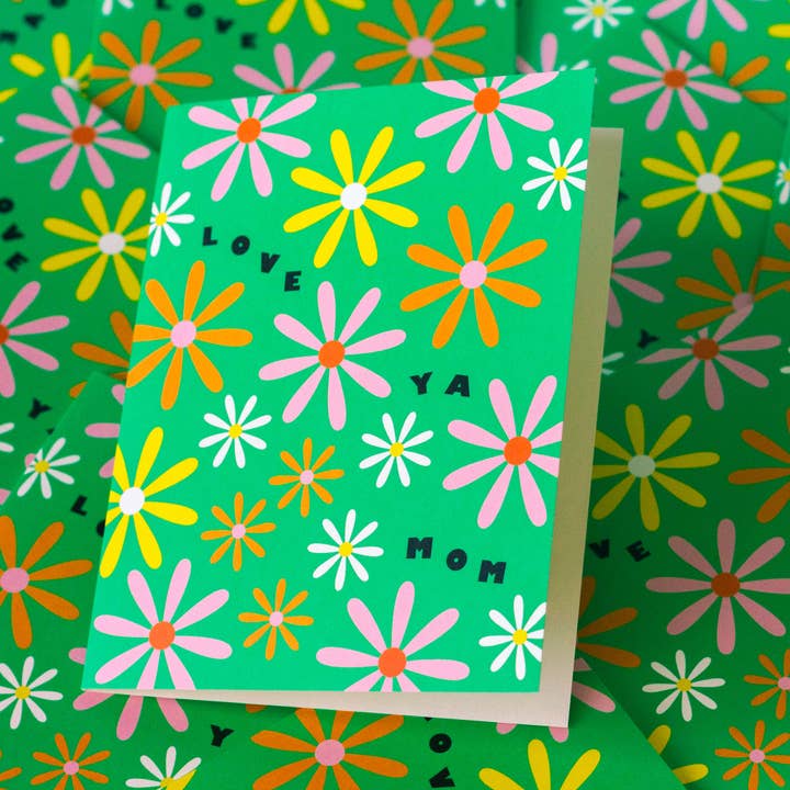 My Darlin' - Wholesale Mother's Day Card - Daisy Mom • Floral Mother's Day Card • Love Ya Mom2