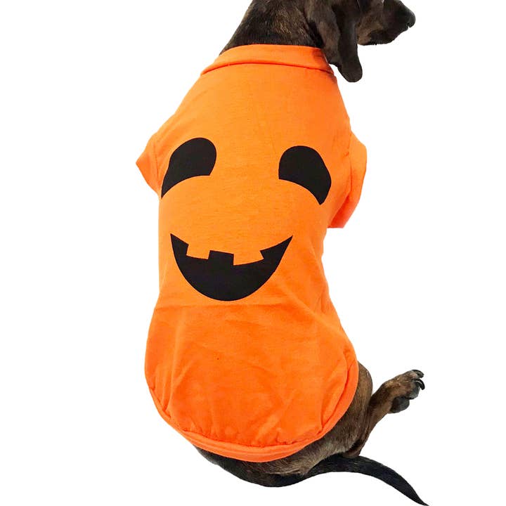 Midlee Designs - Wholesale Pet Costume - Dog - Midlee Pumpkin Face Dog Shirt Costume